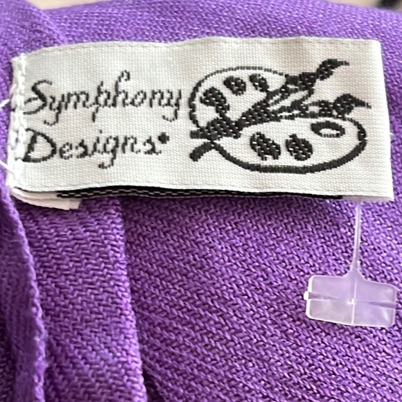 Symphony Designs, oblong purple, Scarf/shawl/wrap made in India - Picture 2 of 5